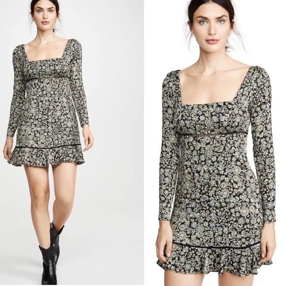 Free People Boheme Mini Dress Size 6 - Picture 2 of 8